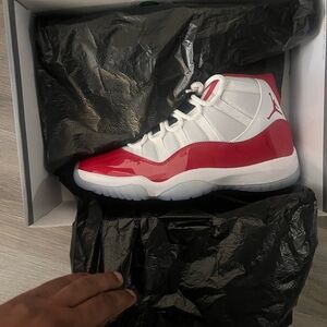 Jordan Athletic Shoes Red and White